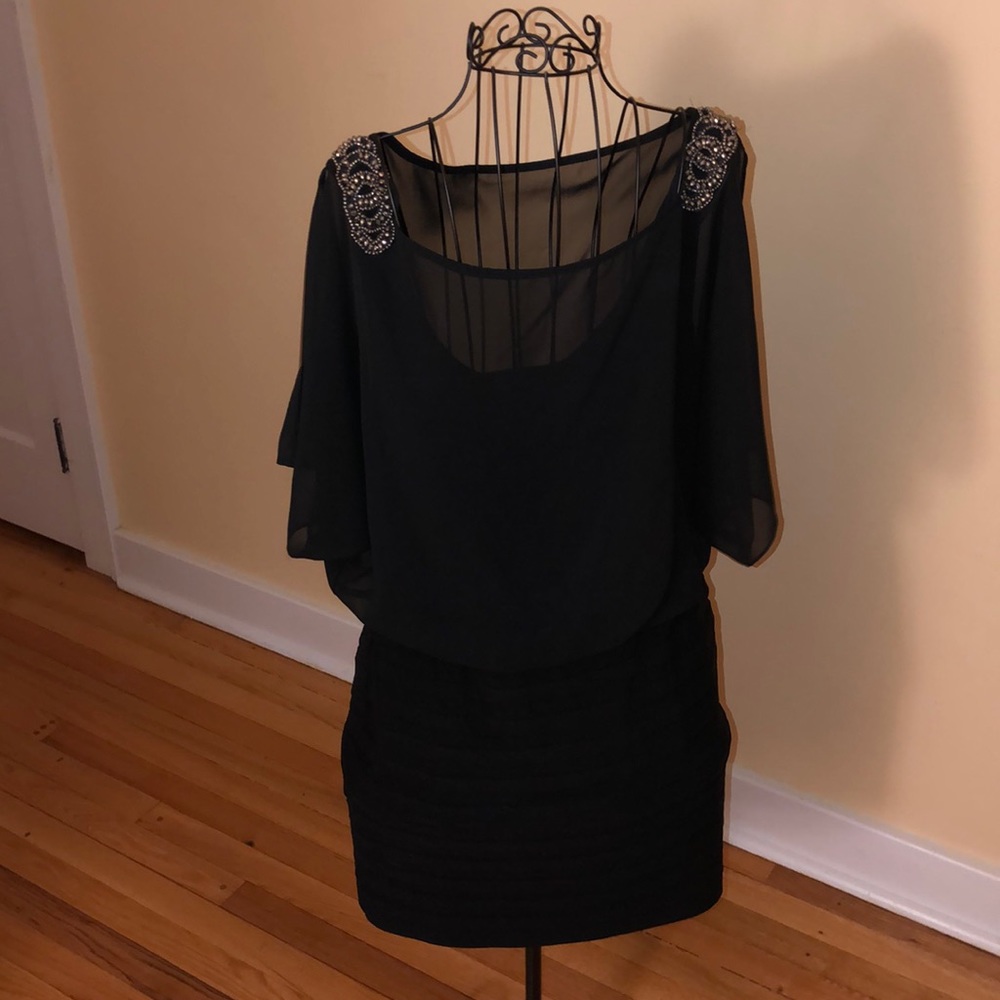 Black cocktail dress